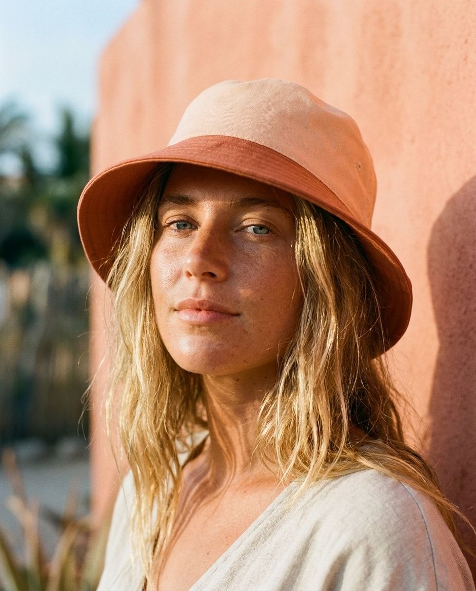 Terracotta & Peach bucket hats