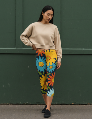 Daisy Collection Capri Leggings capri leggings