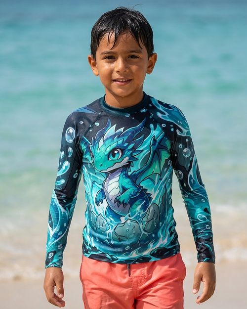 Boys Water Baby Dragon boys rashguards