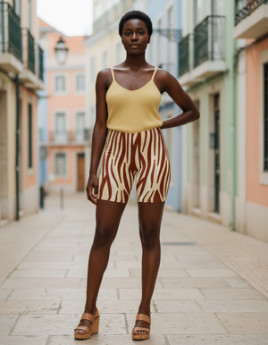 Burnt Sienna Zest women's short shorts