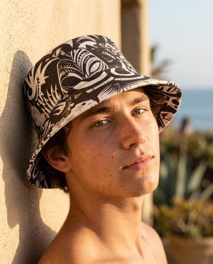 Unisex White Onyx Nalu Uli Bucket Hat Bucket Hat — Lolekai