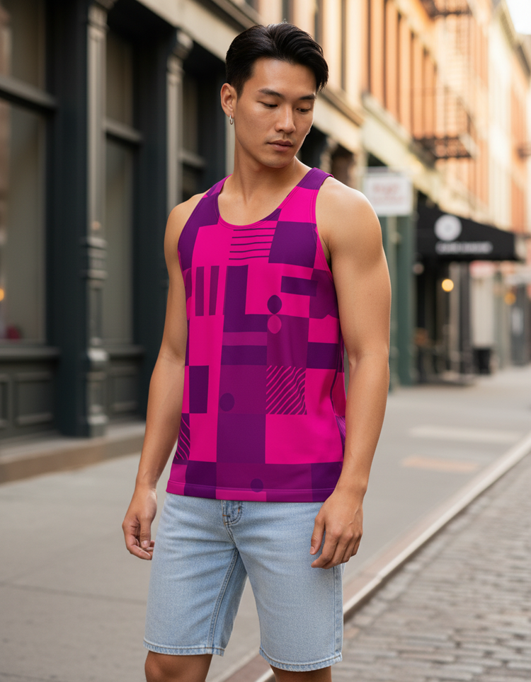 Colorful Waves Tank Top