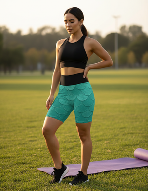 Coral Yoga Shorts Yoga Shorts — Dripper