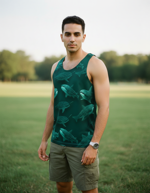 Men's Runway Emerald Azure tank tops