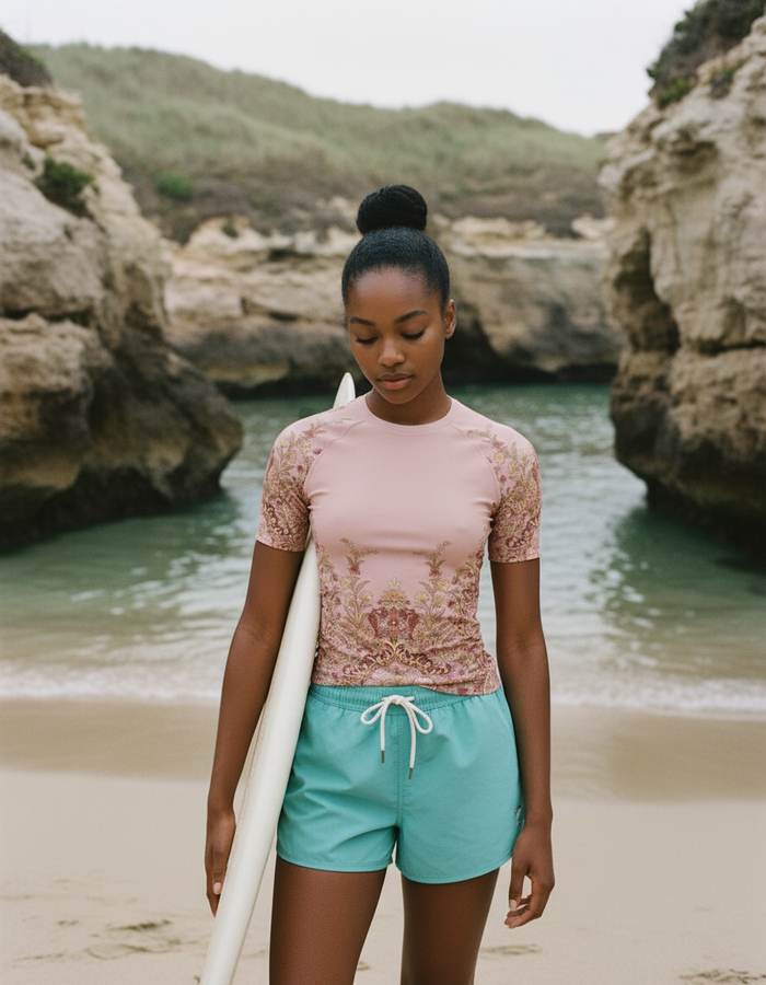 Rashguard — Women's Millennial Pink Jasmine