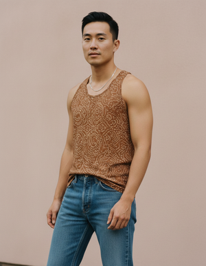 Amber Haze Taal Tank Top Men's Tank Top — Dripper