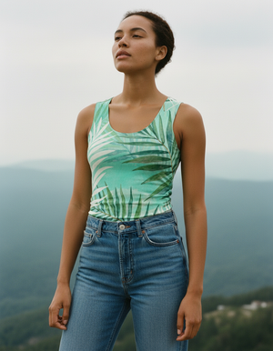 Turquoise Eden Tank Top Women's Tank Top — Dripper