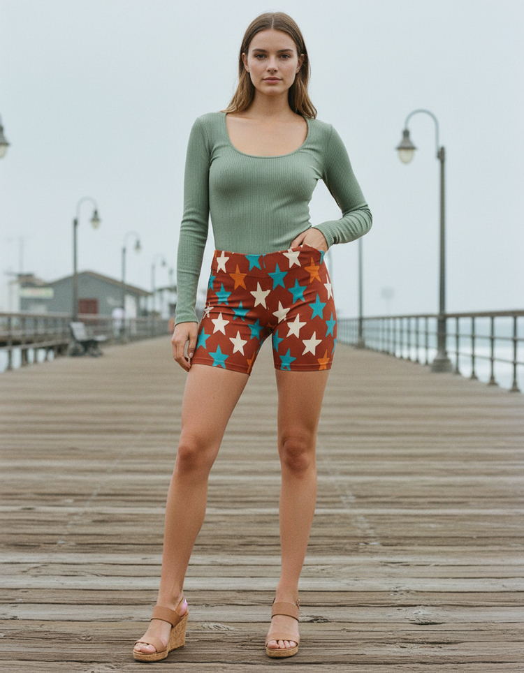 Women's Star Short Shorts