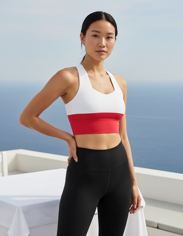 Polish Collection longline sports bras