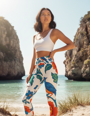 Dynasty Leggings Capri Yoga Leggings — Dripper