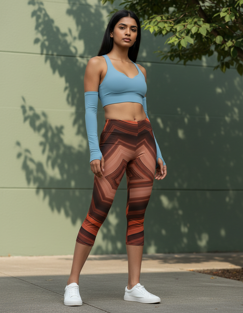 Cascade Capri Leggings Capri Leggings — Dripper