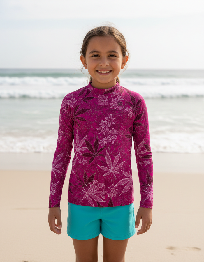 Rashguard — Kids Electric Fuchsia Kumo