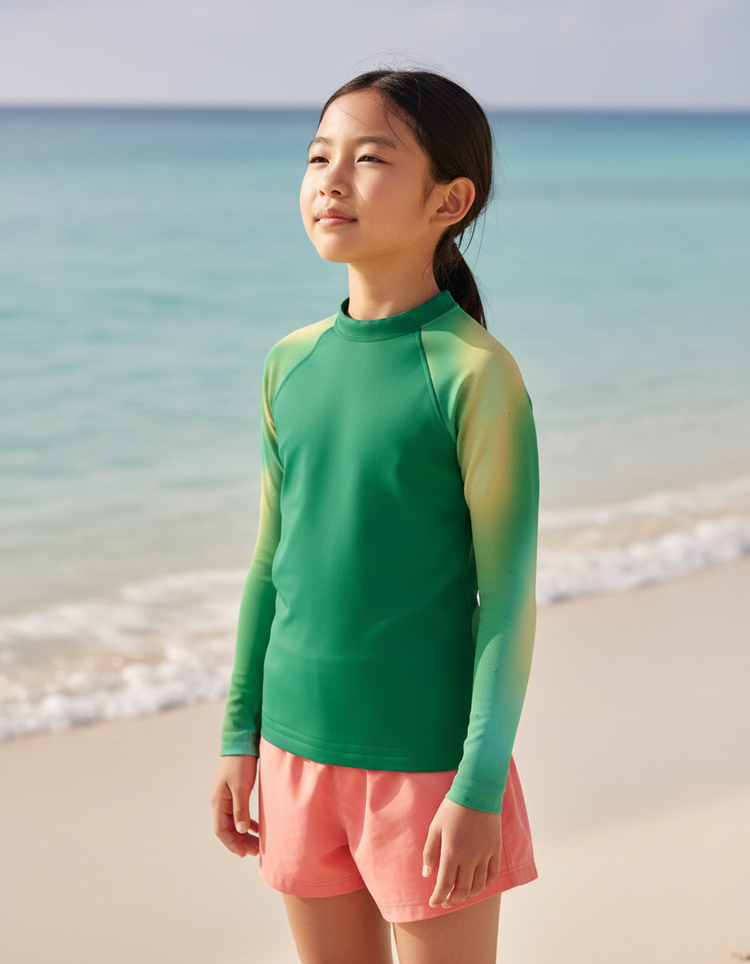 Kids Holographic Rash Guard