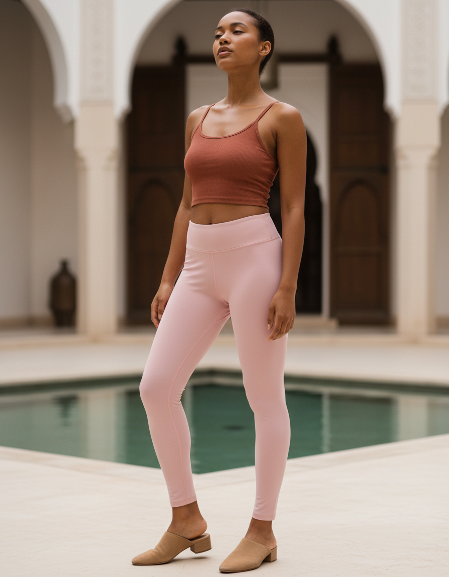 Full-Length Leggings in Millennial Pink