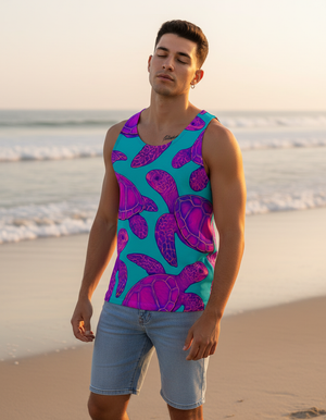 Men's Coral men's tank tops