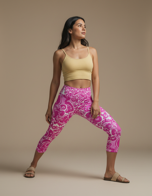 Kaleidoscope Capri Yoga Leggings Capri Yoga Leggings — Dripper