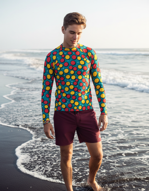 Mosaic Rash Guard Men's Rashguard — Dripper