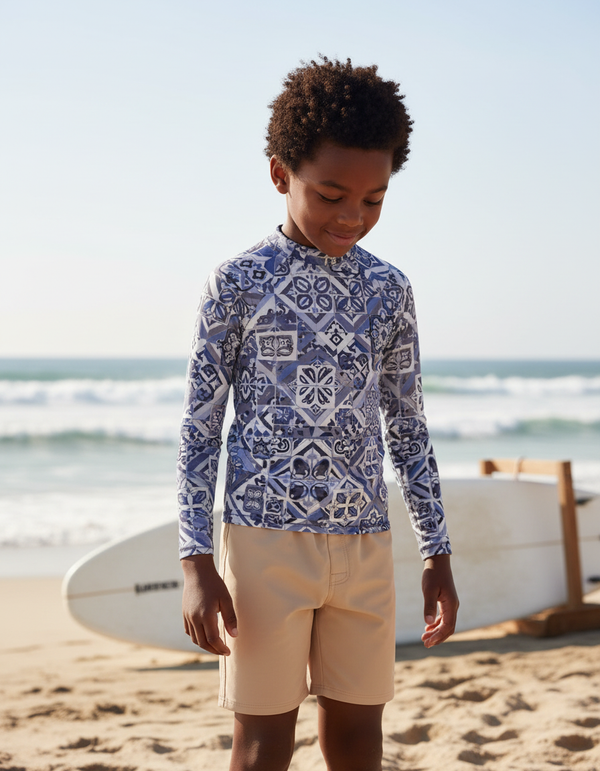 Boys Rhodonite Helix Rash Guard