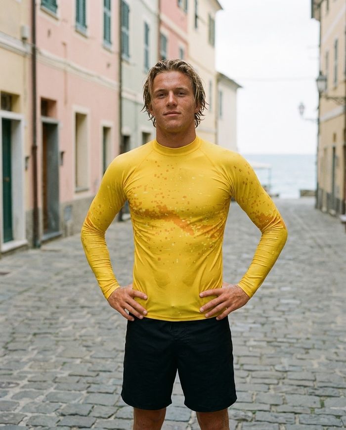 Rashguard — Men's Lemon Yellow Ember