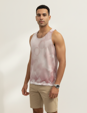 Men's Dusty Rose Mosaic tank tops
