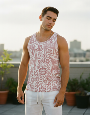 Dusty Rose Armonia Tank Top Men's Tank Top — Dripper