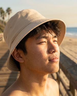 Angora Lavender & Plum bucket hats