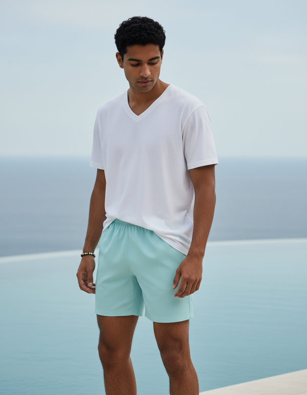 Men's Swim Trunks in Glacier Blue