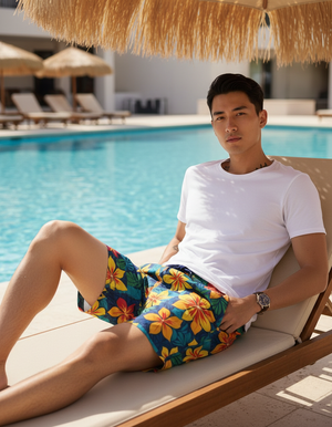Aloha Men's Swim Trunks Men's Swim Trunks — Dripper