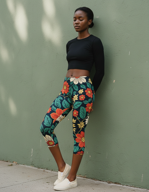 Hot Pink Sedi capri leggings