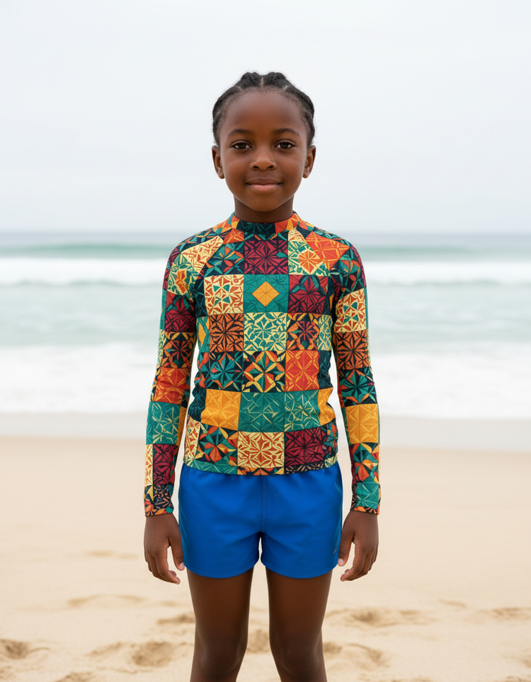 Boys Hot Pink Pulse boys rashguards