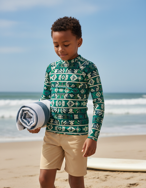 Kids Transformative Teal Estilo kids rashguards