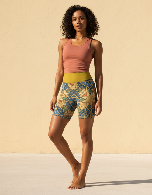 Albaicín Yoga Shorts Yoga Shorts — Dripper
