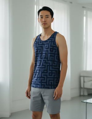 Men's Rhodonite Kintsugi tank tops