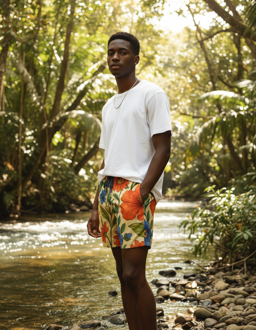 Verdure Men's Swim Trunks Men's Swim Trunks — Dripper