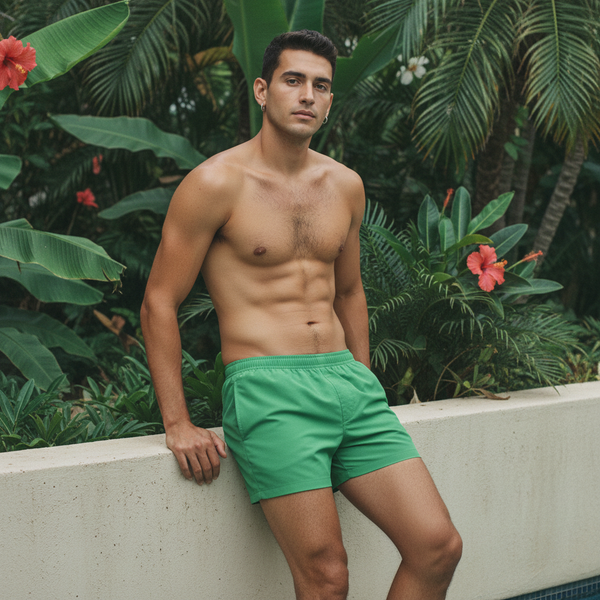 Men's Swim Trunks in Peridot