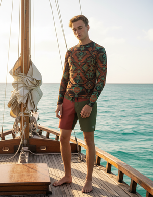 Tribal Rash Guard Men's Rashguard — Dripper
