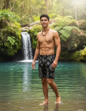 Indian Block Print Swim Trunks swim trunks