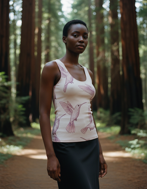 Women's Burnished Lilac Lustre tank tops