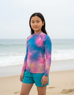 Rhodonite Frost Rash Guard Youth Rash Guard — Dripper