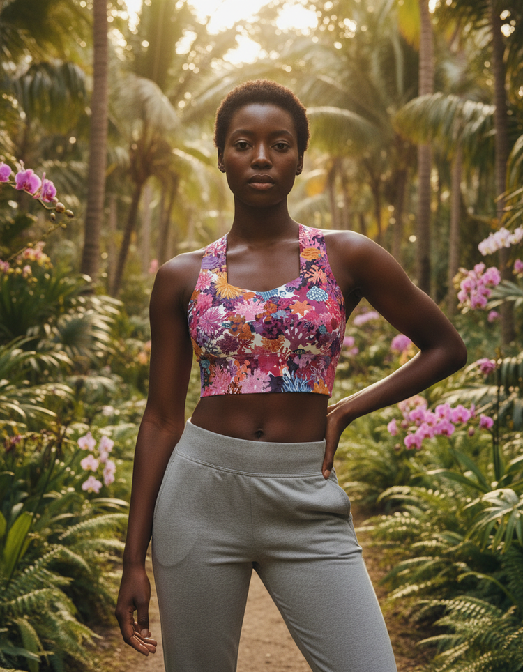 Ocean Embrace Nautilus Longline Sports Bra