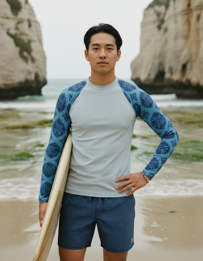 Rashguard — Men's Blue Aura Yuki