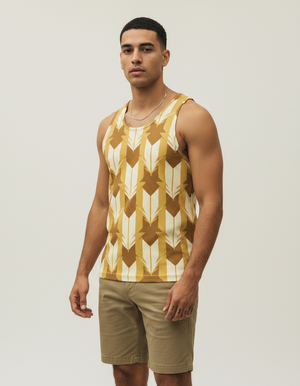 Yellow Kumo Tank Top Men's Tank Top — Dripper