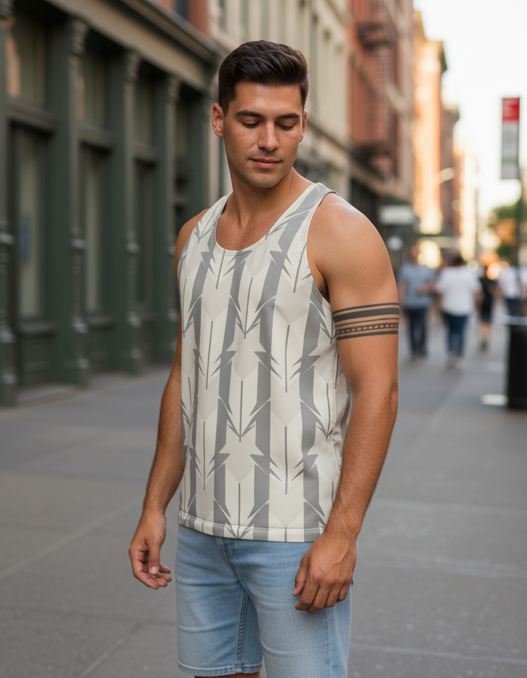 Men's Yagasuri Tank Top
