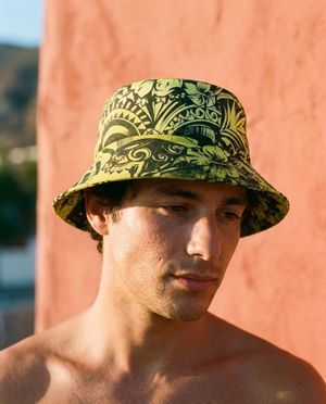 Unisex Lime Honua Uli Bucket Hat Bucket Hat — Lolekai