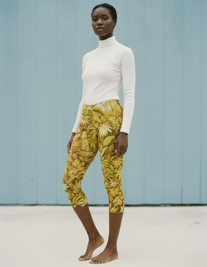 Lemon Yellow Canopy leggings