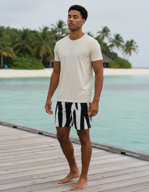 Muskmelon Zest men's swim trunks