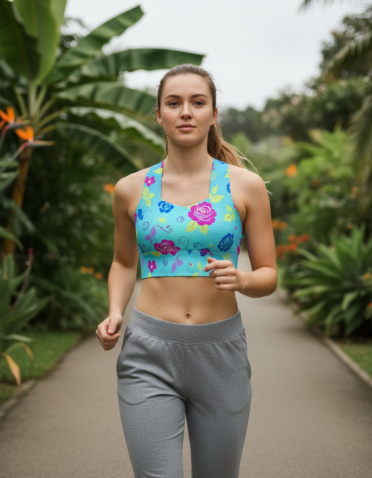 Flowing Vibes Belleza Longline Sports Bra