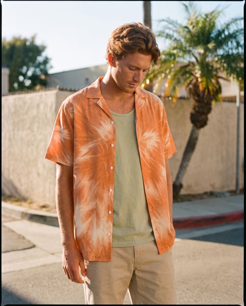 Peach Glacier Hawaiian Shirt