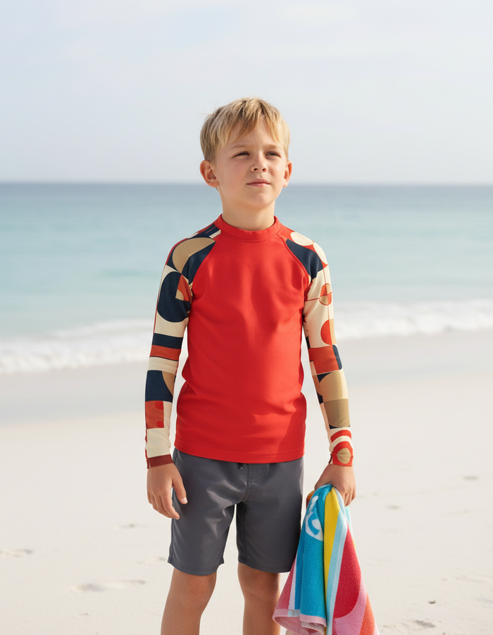 Rashguard — Kids Fiery Red Form