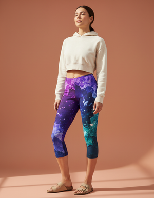 Glimmer Capri Leggings Capri Leggings — Dripper